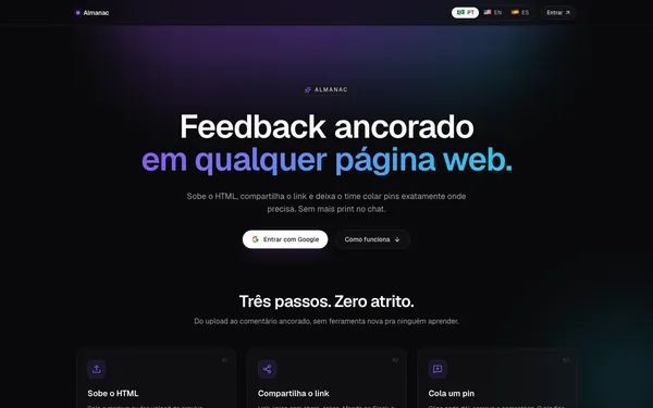 Projeto Almanac: Desenvolvimento